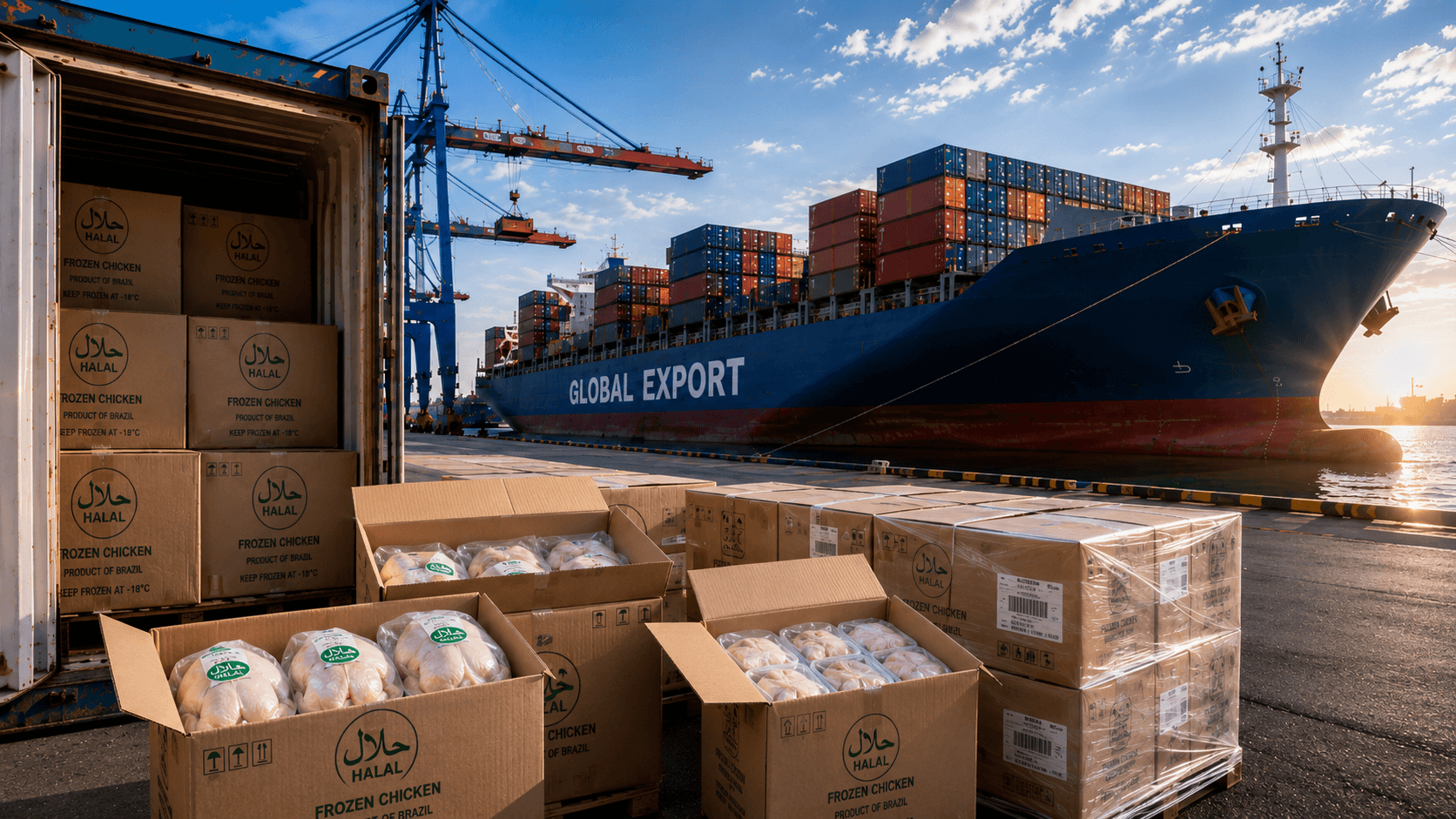 Frozen Chicken from Brazil: A Complete HALAL Export Guide for B2B Buyers