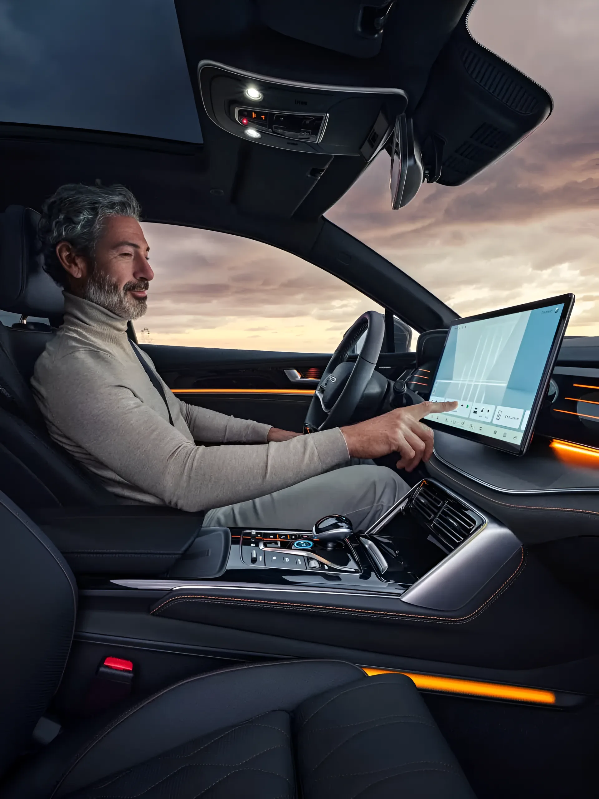 BYD TANG seats — adjustable front seats with heating and massage