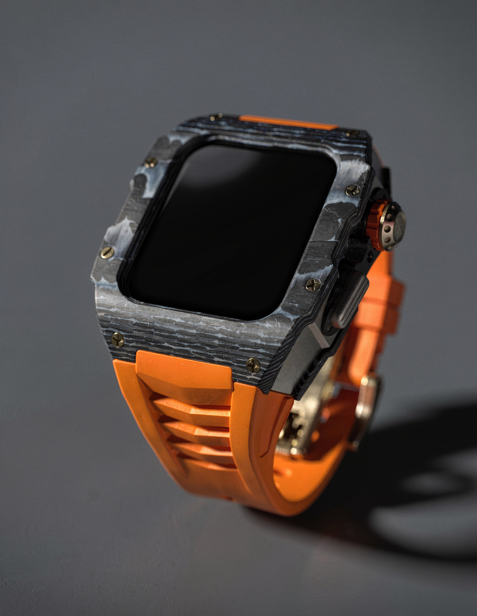 Antar King – Carbon Fiber Titanium Apple Watch Cases & FKM Accessories