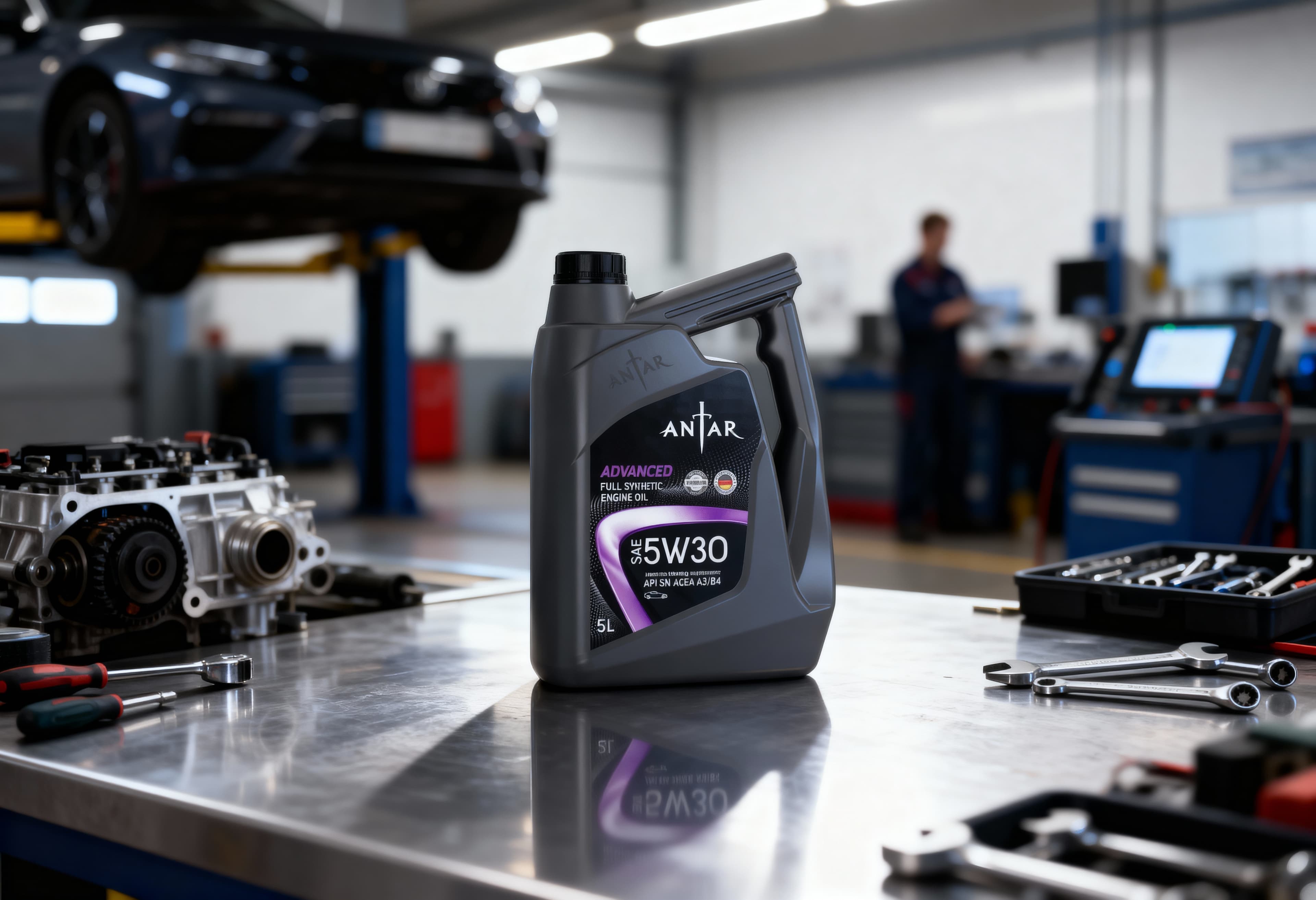 Antar Advanced Fully Synthetic Engine Oil - API SN SAE 5W-30 - B2B Global Supply