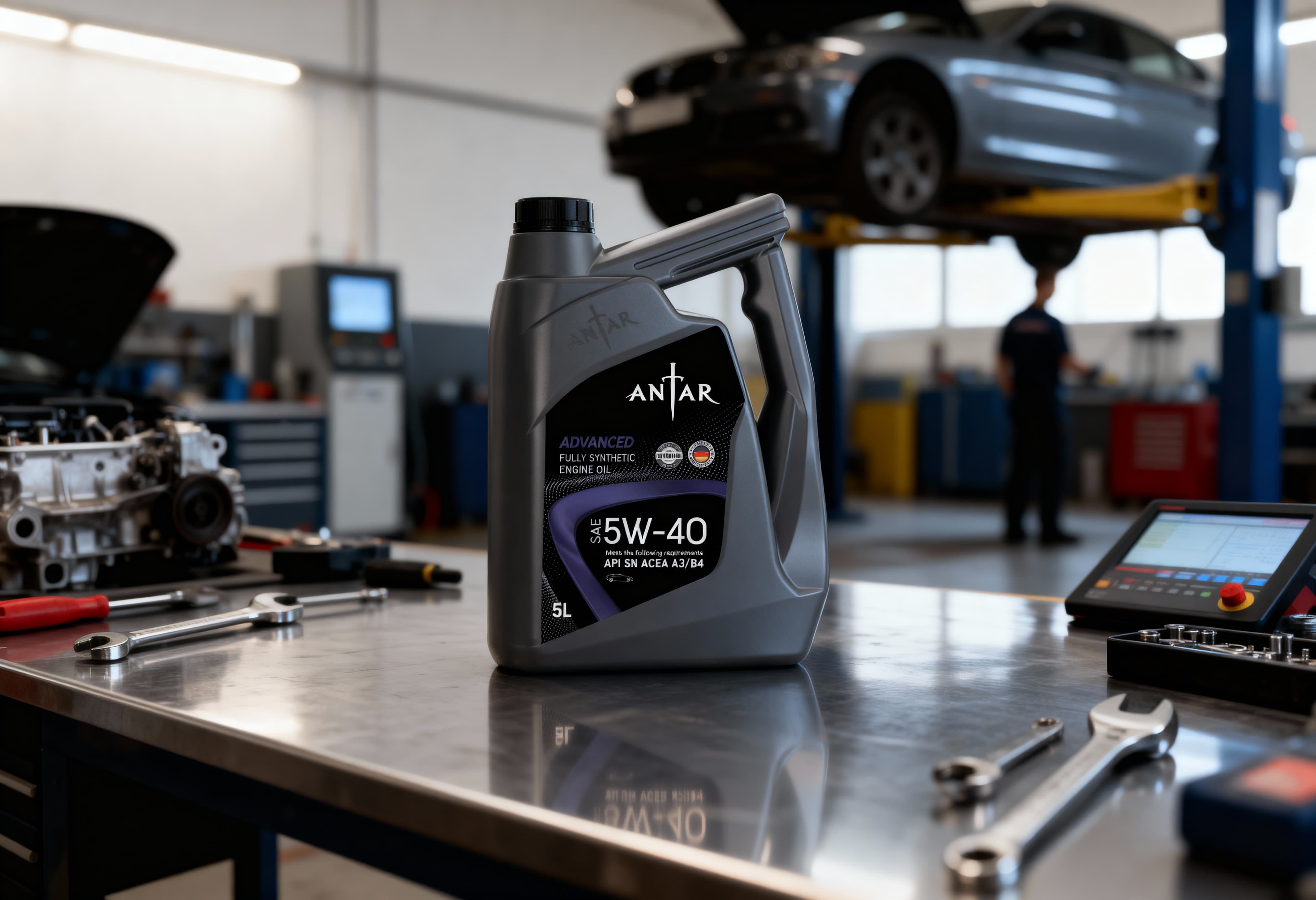 Antar Advanced Fully Synthetic Engine Oil - API SN SAE 5W-40 - B2B Global Supply
